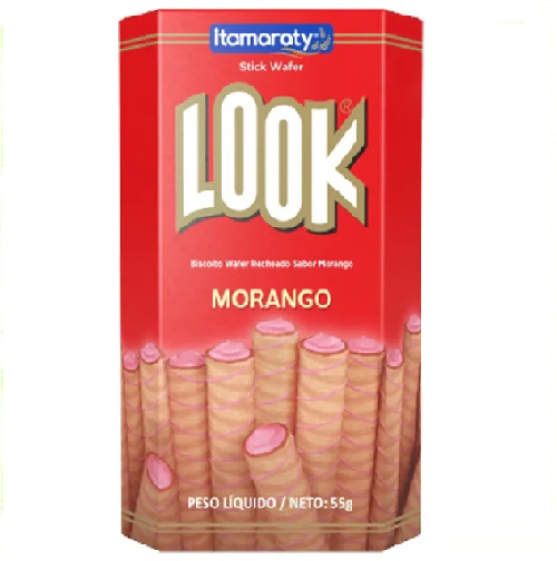 Itamaraty Look Biscoito Wafer Morango (55g)